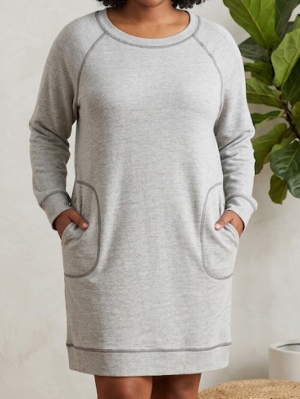 RAE MODE SWEATSHIRT LONG SLEEVED DRESS WOMENS SIZE LARGE SOFT & COZY